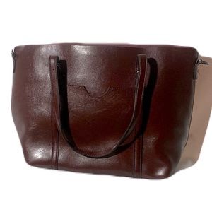 NWOT Leather Brown Purse\Briefcase